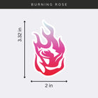 Portland Fire Sticker on light grey background
