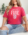 Portland Fire Blue ‘Rose on Fire’ T-Shirt
