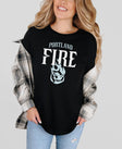 Portland Fire Blue ‘Rose on Fire’ T-Shirt