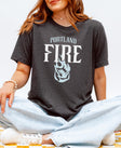 Portland Fire Blue ‘Rose on Fire’ T-Shirt