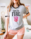 Portland Fire Global Logo Ringer T-Shirt