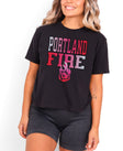 Portland Fire New Era Women's Boxy Crop Top