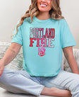 Portland Fire New Era Women's Boxy Crop Top