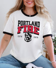 Portland Fire Rose Rivals Ringer T-Shirt