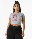 Portland Fire 'Rose on Fire' Women's Baby Tee