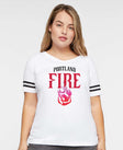 Portland Fire ‘Rose on Fire’ Women's V-Neck Tee