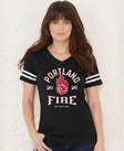 Portland Fire Vintage Hoops Women's V-Neck Tee