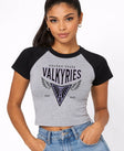 Valkyries Golden State Wings Women's Raglan Baby Tee