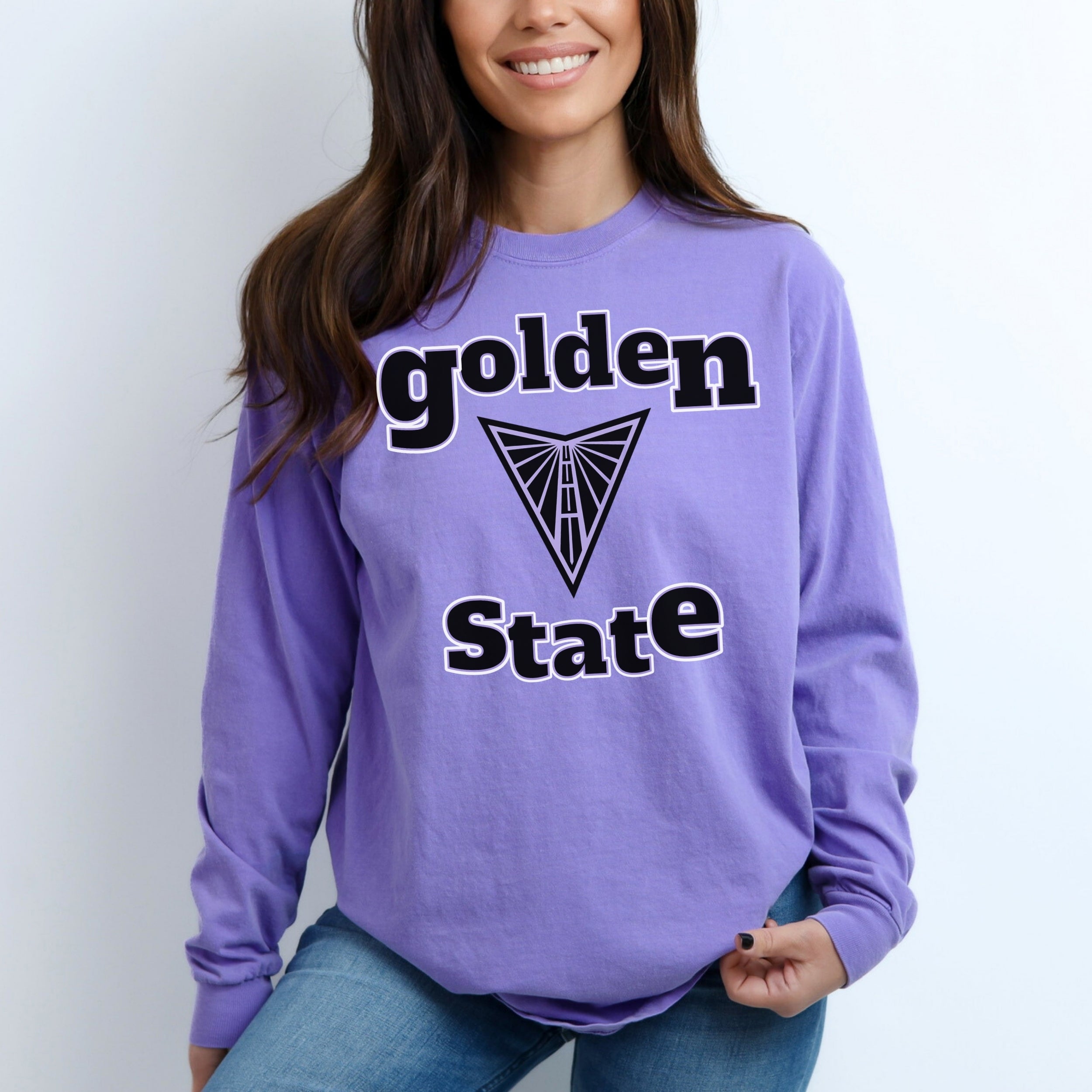 Golden State Valkyries Retro Freestyle Long Sleeve Tee